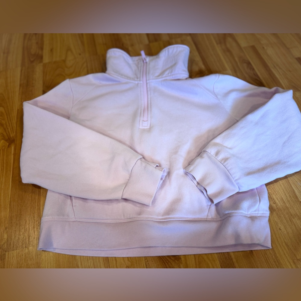 Light pink/Purple Quarter-Zip Sweatshirt XL/16